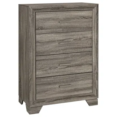 Coaster Co. Of America Wright 4-drawer Chest Of Drawers Brown Oak