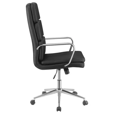 Coaster Co. Of America Ximena High Back Upholstered Office Chair Grey In Black