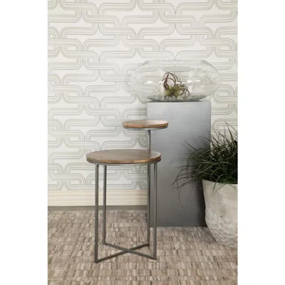 Coaster Co. Of America Yael Round Accent Table Natural And Metal