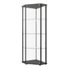 Coaster Co. Of America Zenobia Glass Shelf Curio Cabinet Clear And Black
