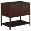 Coaster Co. Of America Zimmerlee 2-drawer Side Table With Shelf Rust Brown