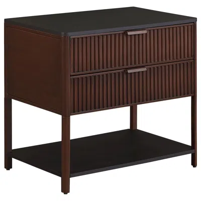 Coaster Co. Of America Zimmerlee 2-drawer Side Table With Shelf Rust Brown