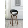 Coaster Co. Of America Zion Upholstered Swivel Bar Stool Walnut And Black