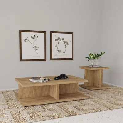 Coaster Cortona 2-piece Coffee And End Table Set Mango