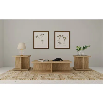 Coaster Cortona 3-piece Coffee And End Table Set Mango