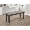 Coaster Dalila Padded Cushion Bench Grey And Dark Grey