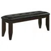 Coaster Dalila Tufted Upholstered Dining Bench Cappuccino And Black
