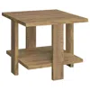 Coaster Dawn Square Engineered Wood End Table With Shelf Mango