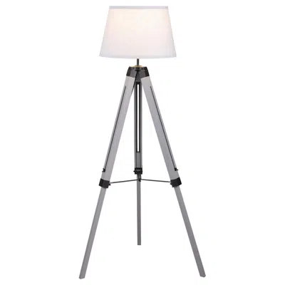 Coaster Dayton Adjustable Empire Shade Tripod Floor Lamp Grey