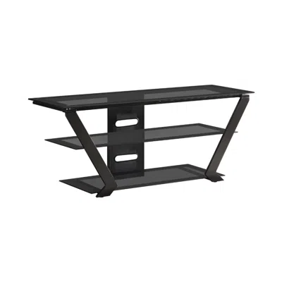 Coaster Donlyn 2-tier Tv Console Black In Blue