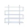 Coaster Elmer 5-shelf Bookcase Chrome And Clear