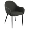 Coaster Emma Upholstered Dining Arm Chair Charcoal And Black (set Of 2)