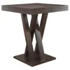 Coaster Freda Double X-shaped Base Square Bar Table Cappuccino