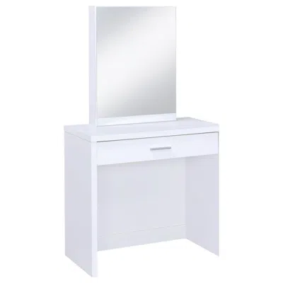 Coaster Harvey 2-piece Vanity Set With Lift-top Stool White