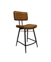 Coaster Home Furnishings 2-piece Leather Partridge Upholstered Counter Height With Footrest Stools Set