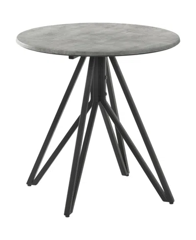 Coaster Home Furnishings 23.5" High Pressure Laminated Round End Table With Hairpin Legs