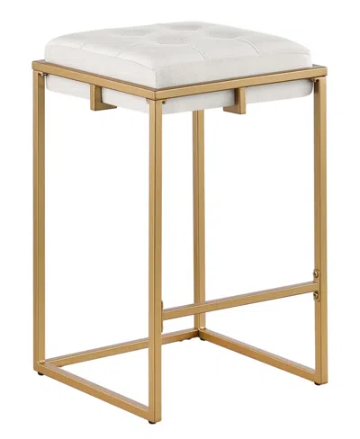 Coaster Home Furnishings Nadia 2-piece Square Metal Padded Seat Counter Height Stool Set