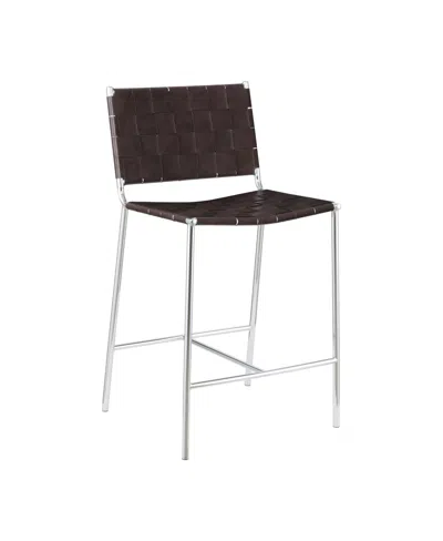 Coaster Home Furnishings Polyvinyl Chloride Upholstered Counter Height Stool With Open Back