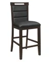 Coaster Home Furnishings Prentiss 2-piece Asian Hardwood Upholstered Counter Height Chair Set