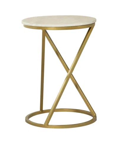 Coaster Home Furnishings Round Accent Table With Marble Top