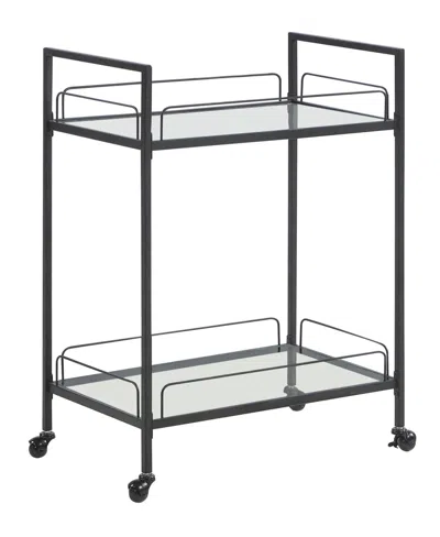 Coaster Home Furnishings Serving Cart With Glass Shelves