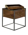 Coaster Home Furnishings Square Accent Table With Removable Top Tray