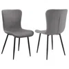 Coaster Horizon Upholstered Dining Side Chair Taupe (set Of 2) In Gray