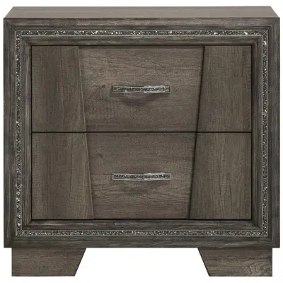 Coaster Janine 2-drawer Nightstand Grey In Blue