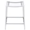 Coaster Jovani Acrylic Backless Counter Height Bar Stools Clear And Chrome (set Of 2)