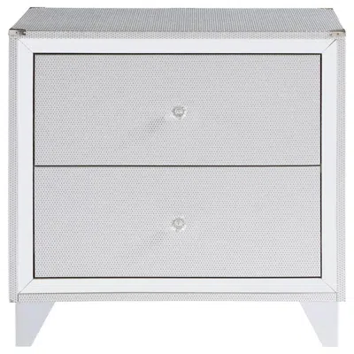 Coaster Larue 2-drawer Nightstand With Usb Port Silver