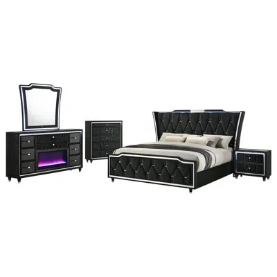 Coaster Lorient 5-piecebedroom Set Black