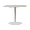 Coaster Lowry Round Dining Table White