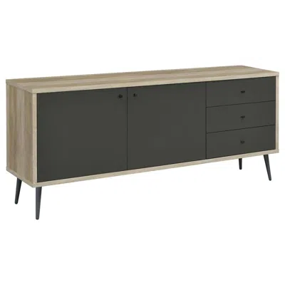 Coaster Maeve 2-door Engineered Wood Accent Cabinet Grey And Antique Pine In Blue