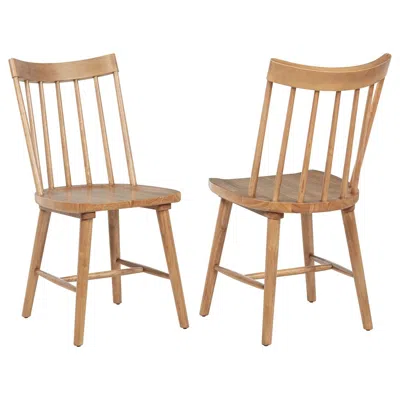 Coaster Middleton Solid Wood Dining Side Chair Brown (set Of 2)