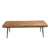 Coaster Misty Cushion Side Bench Camel And Black
