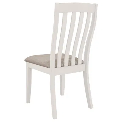 Coaster Nogales Vertical Slat Back Dining Side Chair Off White (set Of 2)