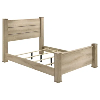 Coaster Oakglen 55-inch Queen Panel Bed Weathered Oak