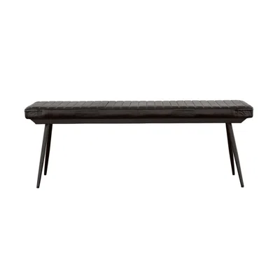 Coaster Partridge Cushion Bench Espresso And Black