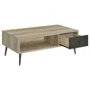 COASTER RECTANGULAR ENGINEERED WOOD COFFEE TABLE WITH STORAGE SHELF ANTIQUE PINE