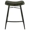 Coaster Saddle Seat Backless Counter Height Stool Antique Espresso And Black (set Of 2)