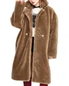 Coatme Long Wool Jacket In Brown
