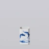 Cobalt Guild 1920s Blue And White Porcelain Fish Square Vase In Blue