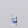 Cobalt Guild 1920s Blue And White Porcelain Tiger Square Vase In Blue