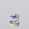 Cobalt Guild Blue And White Porcelain Lotus Bloom Ink Box In Multi