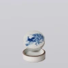 Cobalt Guild Blue And White Porcelain Pheasant Pair Ink Box In Blue