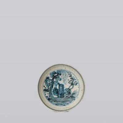 Cobalt Guild Small Blue And White Porcelain Three Friends Dish