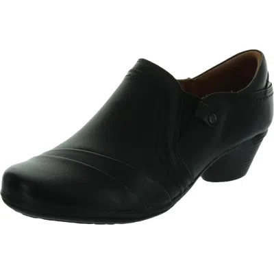 Cobb Hill Laurel Womens Leather Slip On Slip On Shoes In Black