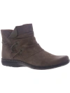 COBB HILL PENFIELD RUCH WOMENS LEATHER EMBOSSED ANKLE BOOTS