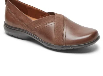Cobb Hill Women's Envelope Slip On Shoes In Brown Leather
