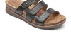 Cobb Hill Women's May Slide Sandal In Black In Black